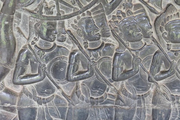 Ankor Wat, Bas reliefs