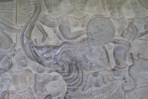 Ankor Wat, Bas reliefs